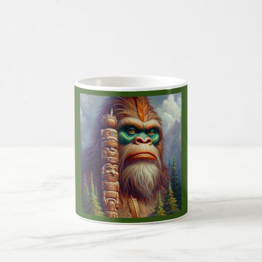 Bigfoot Native American Totem Kaffeetasse (Mittel)