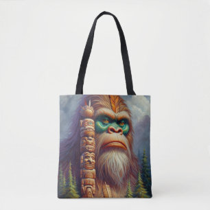 Bigfoot Native American Totem Tasche