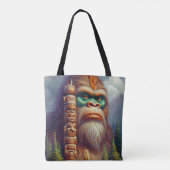 Bigfoot Native American Totem Tasche (Rückseite)