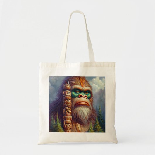 Bigfoot Native American Totem Tragetasche (Vorne)