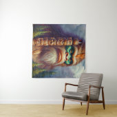 Bigfoot Native American Totem Wandteppich (Beispiel (Horizontal))