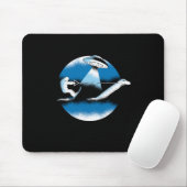 Bigfoot Nessie Loch Ness Monster UFO Alien Surfing Mousepad (Mit Mouse)