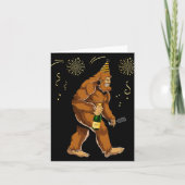 Bigfoot New Year Funny Outfit Sasquatch Holiday 20 Karte (Vorderseite)
