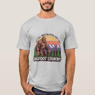 Bigfoot: Nicht alle, die wandern, sind verloren T-Shirt