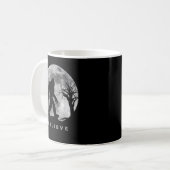 Bigfoot Night Full Moon Ich glaube Sasquatch Men K Kaffeetasse (Vorderseite Links)