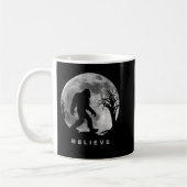 Bigfoot Night Full Moon Ich glaube Sasquatch Men K Kaffeetasse (Links)