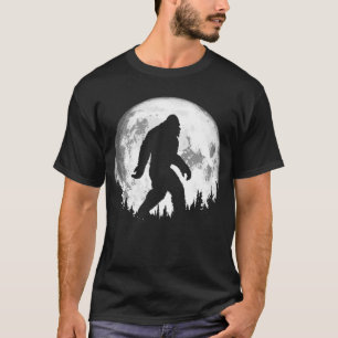 Bigfoot Night Stroll! Cooler Vollmond und Bäume Sa T-Shirt