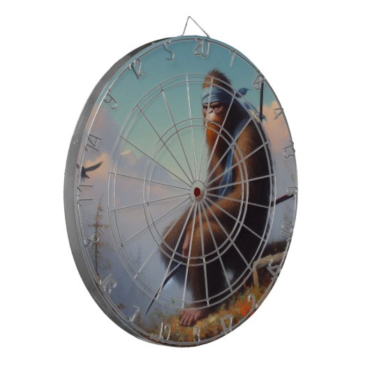 Bigfoot Ninja Dartscheibe (Vorderseite Links)