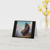 Bigfoot Ninja Karte (Gelbe Blume)