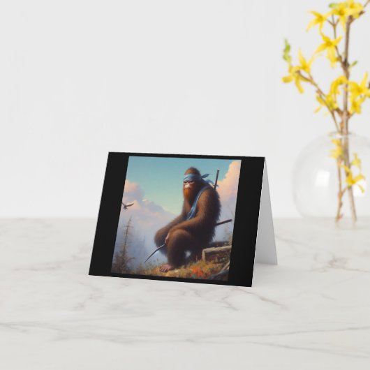 Bigfoot Ninja Karte (Gelbe Blume)