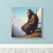 Bigfoot Ninja Leinwanddruck (Insitu (Holzboden))