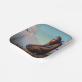 Bigfoot Ninja Pappteller (Gewinkelt)