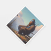 Bigfoot Ninja Serviette (Ecke)