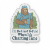 Bigfoot Nurse Aufkleber (Vorderseite)