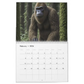Bigfoot oder Sasquatch Cryptid Kalender (Feb 2026)