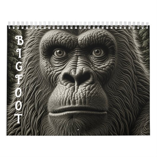 Bigfoot oder Sasquatch Cryptid Kalender (Titelbild)
