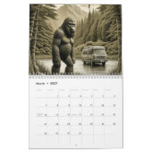Bigfoot oder Sasquatch Cryptid Kalender (Mär 2027)