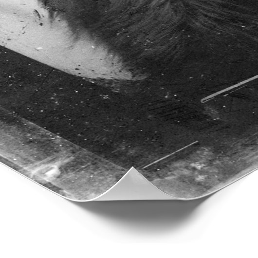 Bigfoot oder Sasquatch Foto Stand Poster Art Print (Ecke)