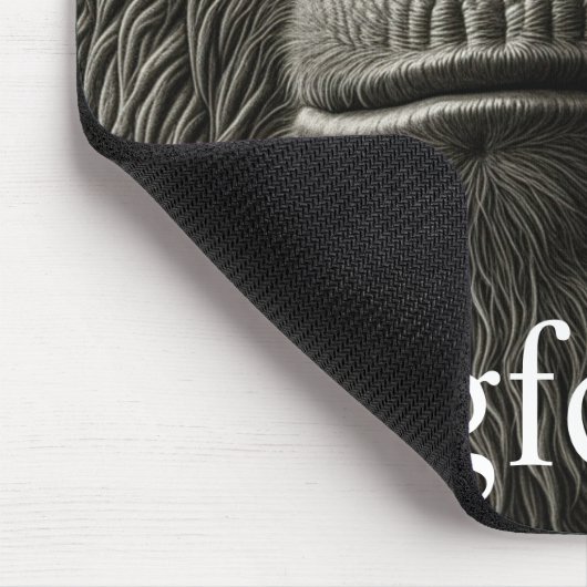 Bigfoot oder Sasquatch Nah Mousepad (Ecke)