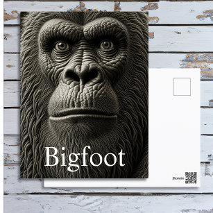 Bigfoot oder Sasquatch Nah Postkarte