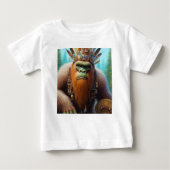 Bigfoot Öko Warrior Baby T-shirt (Vorderseite)
