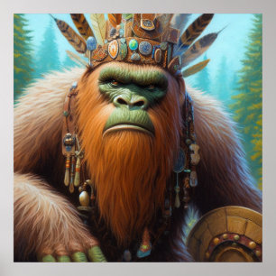 Bigfoot Öko Warrior Poster