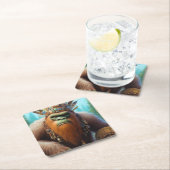 Bigfoot Öko Warrior Rechteckiger Pappuntersetzer (Vor Ort)