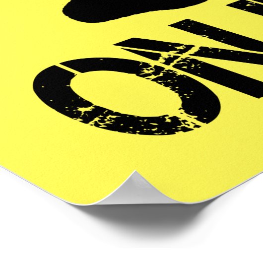 Bigfoot on Board - Funny Bigfoot Poster (Ecke)