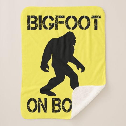 Bigfoot on Board - Funny Bigfoot Sherpadecke (Vorderseite)