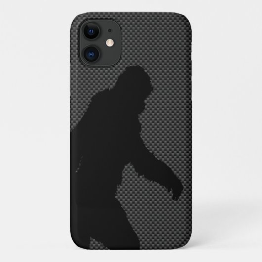 Bigfoot on Carbon Fibre Print Case-Mate iPhone Hülle (Rückseite)