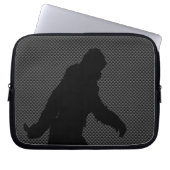 Bigfoot on Carbon Fibre Print Laptopschutzhülle (Vorderseite)