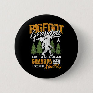 Bigfoot Opa Großvater Sasquatch Yeti Camping Button