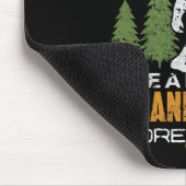 Bigfoot Opa Großvater Sasquatch Yeti Camping Mousepad (Ecke)
