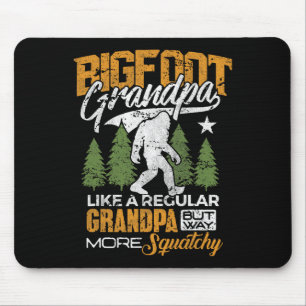 Bigfoot Opa Großvater Sasquatch Yeti Camping Mousepad