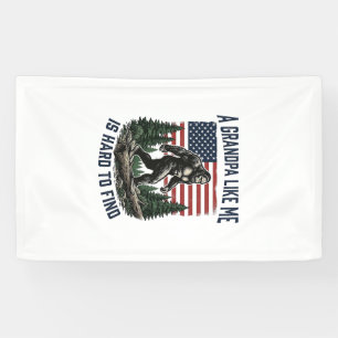 Bigfoot Opa Vintage Amerikanisches Flagge Shirt De Banner
