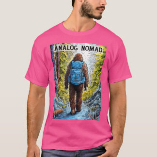Bigfoot Original Analog Nomad - Funny Wanderung Sa T-Shirt