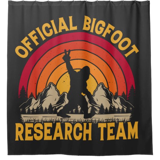 Bigfoot Original Research Team Duschvorhang (Vorderseite)
