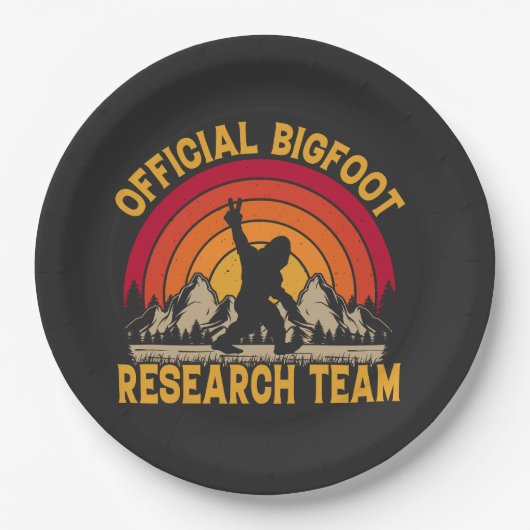 Bigfoot Original Research Team Pappteller (Vorderseite)