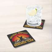 Bigfoot Original Research Team Rechteckiger Pappuntersetzer (Vor Ort)