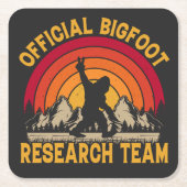 Bigfoot Original Research Team Rechteckiger Pappuntersetzer (Vorderseite)