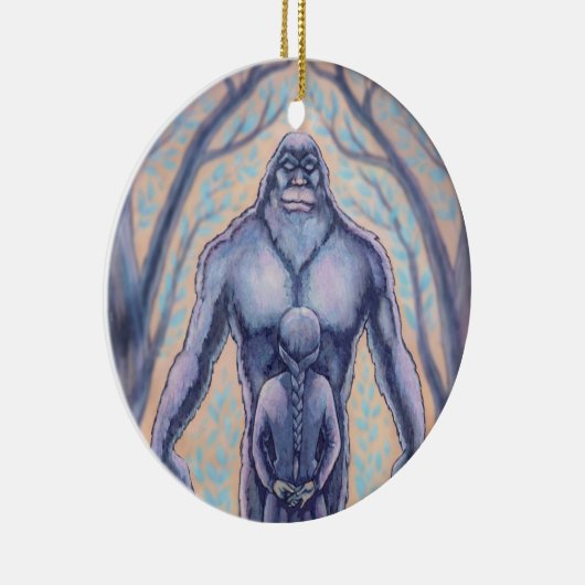 Bigfoot Ornament Personalisiert Sasquatch Geschenk (Rechts)