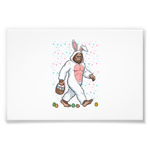 Bigfoot-Osterhase-Kostüm Lustiger Sasquatch Männer Fotodruck