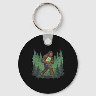 Bigfoot Ostern Hase Sasquatch Eier-Suche Lustige P Schlüsselanhänger