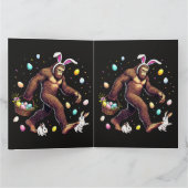 Bigfoot Ostertag Lustiger Sasquatch Dankeskarte (Innenseite)