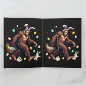 Bigfoot Ostertag Lustiger Sasquatch Karte (Innenseite)
