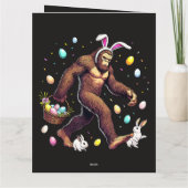 Bigfoot Ostertag Lustiger Sasquatch Karte (Rückseite)