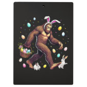 Bigfoot Ostertag Lustiger Sasquatch Klemmbrett (Rückseite)