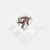 Bigfoot Ostertag Lustiges Sasquatch Serviette (Ecke)