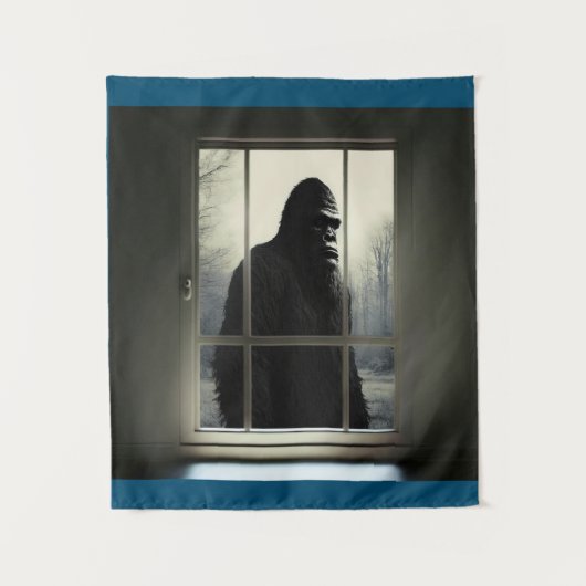 Bigfoot Outside My Window! Wandteppich (Vorderseite)