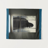 Bigfoot Outside My Window! Wandteppich (Vorderseite (Horizontal))